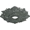 Ekena Millwork Riley Ceiling Medallion (Canopies up to 4 5/8"), 18"OD x 3 1/2"ID x 1 1/2"P, Athenian Green Crackle CM18RLAGC - alternate 3